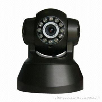 P2P Wireless HD IP Camera, 1 Million Pixels/CMOS/2-way Audio/Built-in Microphone/32GB SD Slot/IR-cut